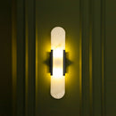 Hristos Black Marble Wall Sconce 50 Cm - Heka Lighting & Trading Limited