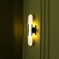 Hristos Black Marble Wall Sconce 50 Cm - Heka Lighting & Trading Limited