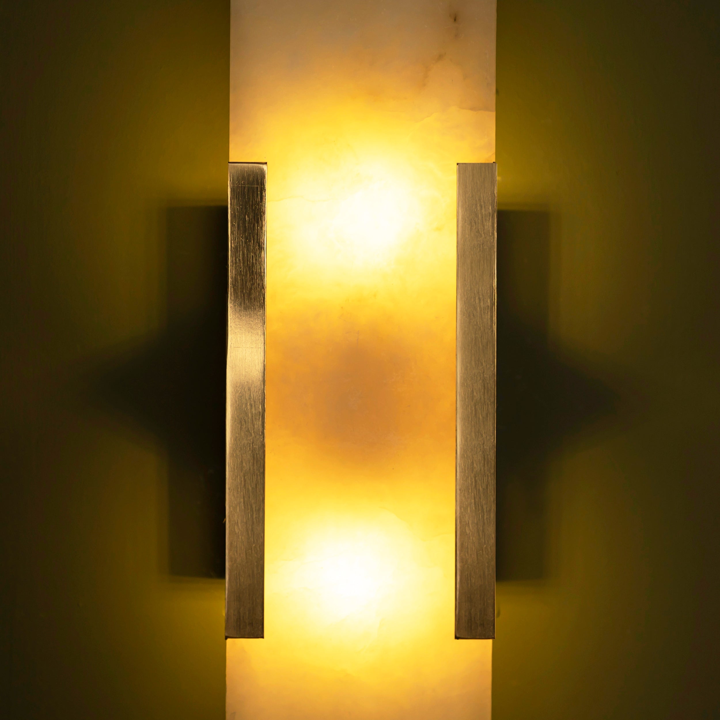 Hristos Brushed Brass Marble Wall Sconce - Heka Lighting & Trading Limited