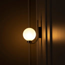 Havana Chrome Platinum Single Soft Glass Led Wall Sconce - Heka Lighting & Trading Limited