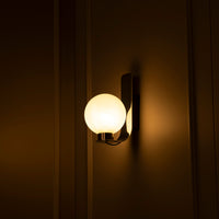 Havana Chrome Platinum Single Soft Glass Led Wall Sconce - Heka Lighting & Trading Limited