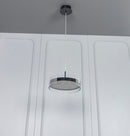 Berlin Platinum Stainless Transparent Glass Pendant Light Chandelier 30 Cm
