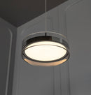 Berlin Platinum Stainless Transparent Glass Pendant Light Chandelier 30 Cm