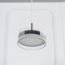 Berlin Platinum Stainless Transparent Glass Pendant Light Chandelier 20 Cm