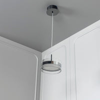 Berlin Platinum Stainless Transparent Glass Pendant Light Chandelier 20 Cm