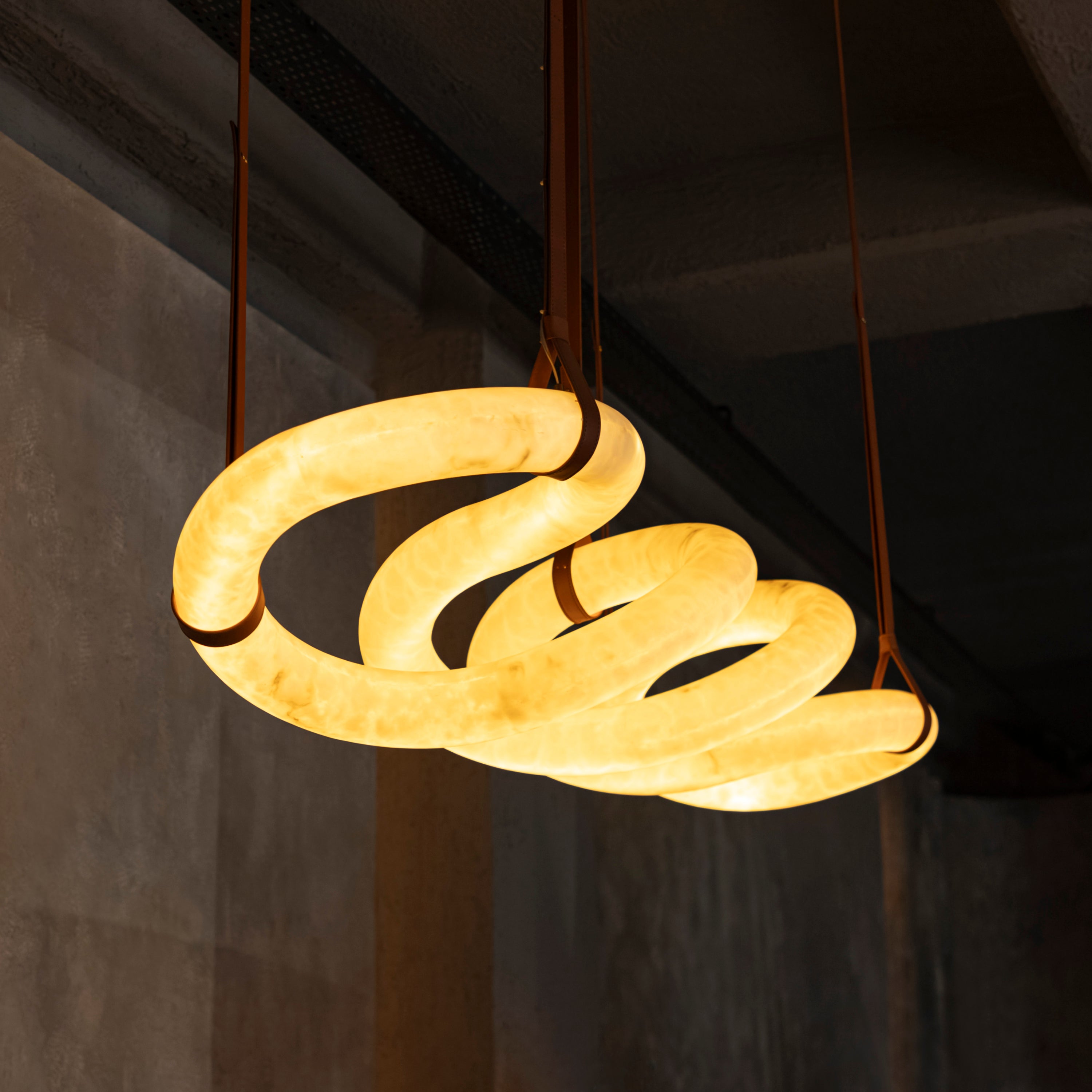 190 cm natural marble pendant light for dining area