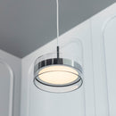 Berlin Platinum Stainless Transparent Glass Pendant Light Chandelier 20 Cm