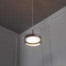 Berlin Platinum Stainless Transparent Glass Pendant Light Chandelier 20 Cm