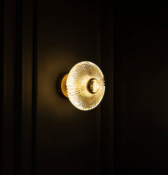 Aspar Tek Acrylic Transparent Antique Wall Sconce