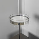 Berlin Platinum Stainless Transparent Glass Table Lamp