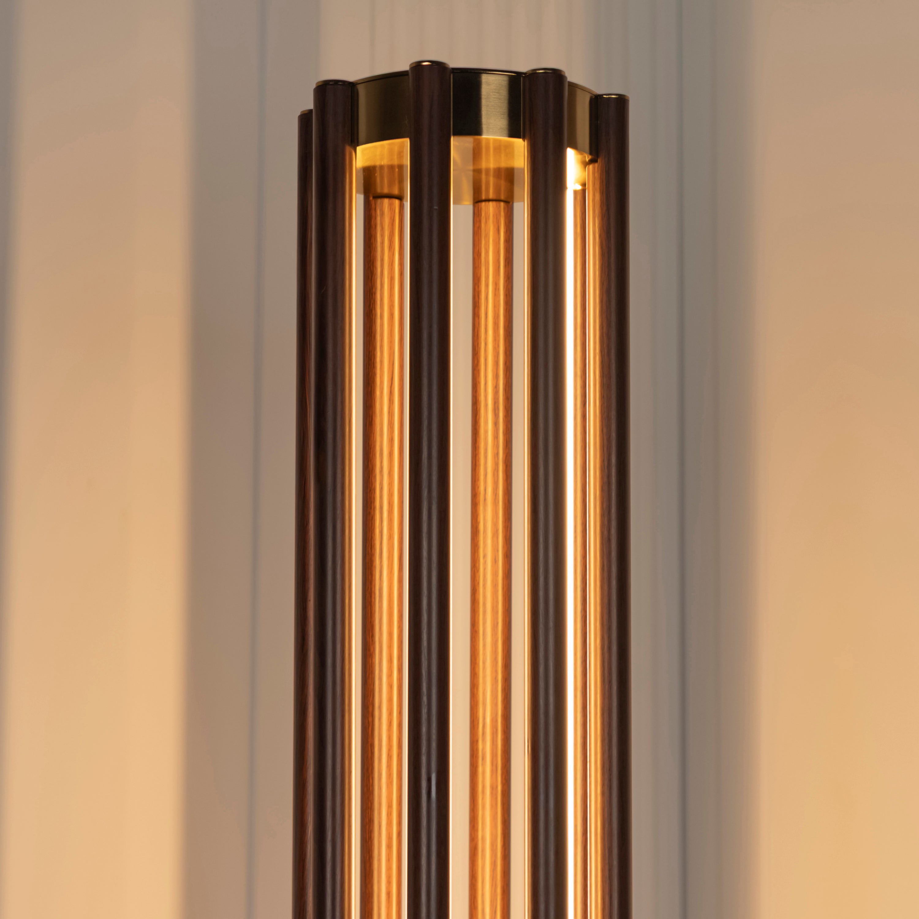 Naramata Wood Antique Brown Floor Lamp - Heka Lighting & Trading Limited