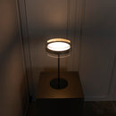 Berlin Platinum Stainless Transparent Glass Table Lamp