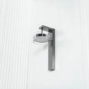 Berlin Platinum Stainless Transparent Glass Led Wall Sconce