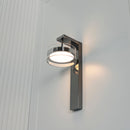 Berlin Platinum Stainless Transparent Glass Led Wall Sconce