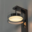 Berlin Platinum Stainless Transparent Glass Led Wall Sconce