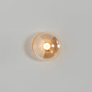 Labranda Single Honey Glass Black Led Wall Sconce 10 Cm - Heka Lighting & Trading Limited
