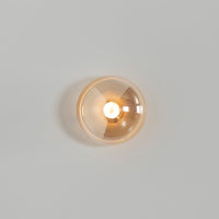 Labranda Single Honey Glass Black Led Wall Sconce 10 Cm - Heka Lighting & Trading Limited
