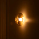 Labranda Single Honey Glass Black Led Wall Sconce 10 Cm - Heka Lighting & Trading Limited