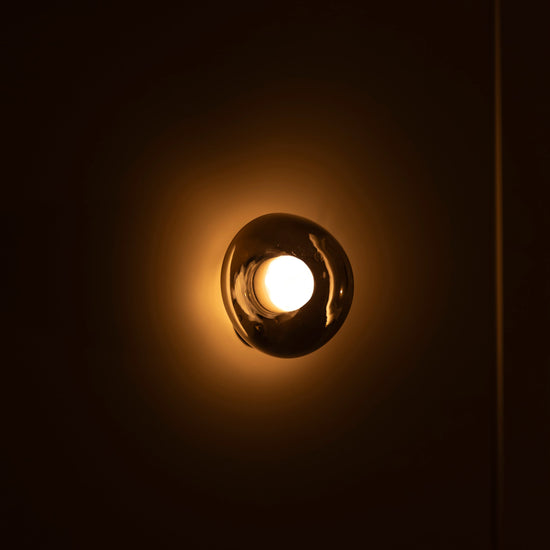 Labranda Single Smoked Glass Black Led Wall Sconce 10 Cm