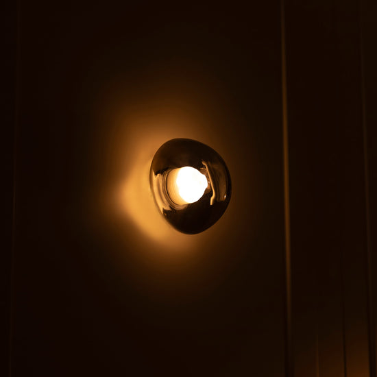 Labranda Single Smoked Glass Black Led Wall Sconce 10 Cm