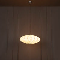 Star Soft Touch White Cross Ellipse Pendant Light Chandelier 50 Cm