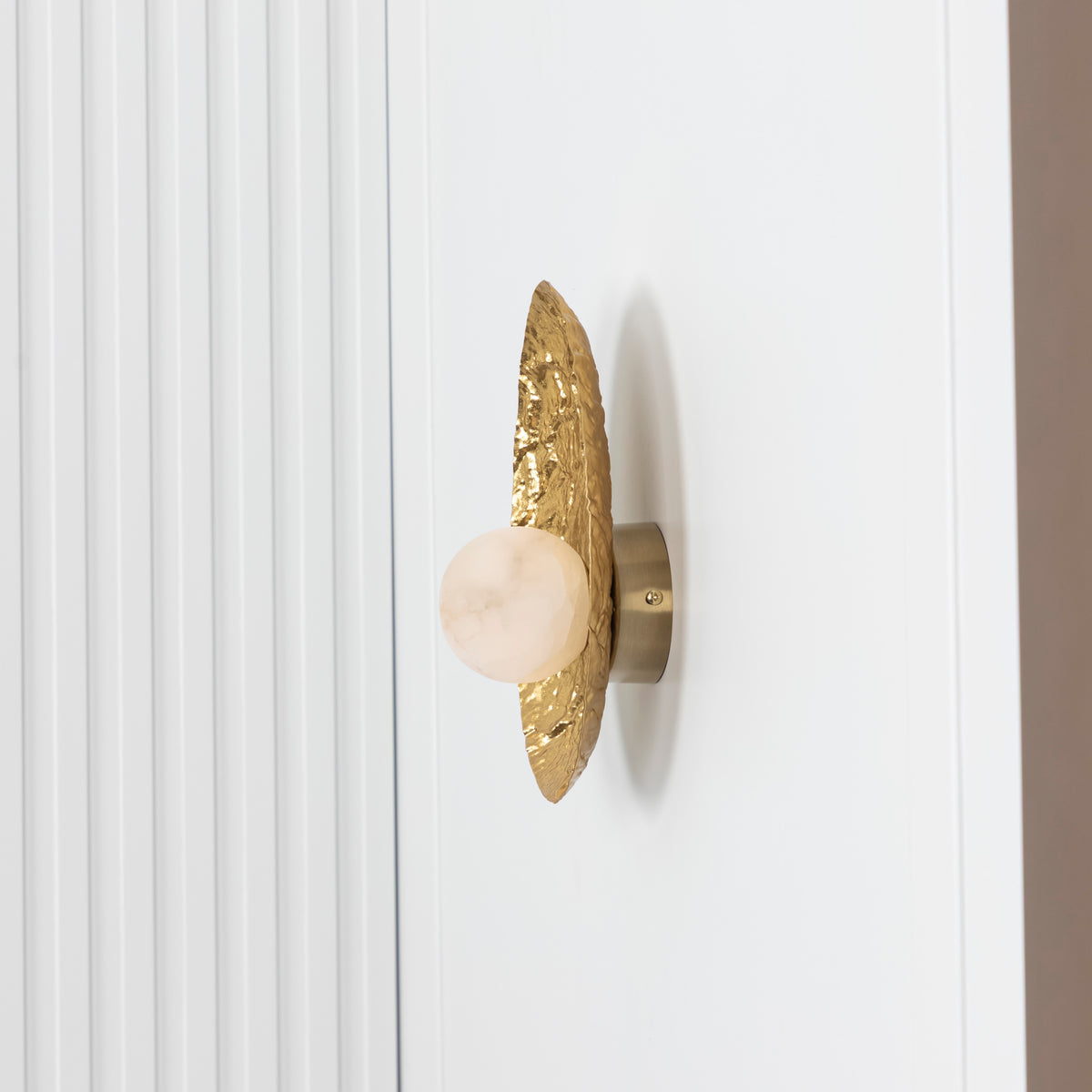 Brüksel Gold Marble Small Wall Sconce