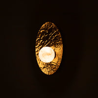 Brüksel Gold Marble Small Wall Sconce