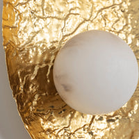 Brüksel Gold Marble Mid-Size Wall Sconce