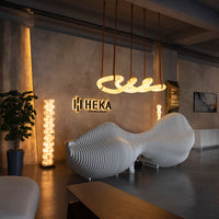 Luxury marble pendant light for hotel lobby