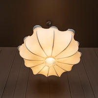 Epsilon Soft Touch White Transparent Pendant Light Chandelier 80 Cm