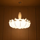 Epsilon Soft Touch White Transparent Pendant Light Chandelier 80 Cm