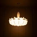 Epsilon Soft Touch White Transparent Pendant Light Chandelier 100 Cm