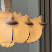 Epsilon Soft Touch White Transparent Pendant Light Chandelier 80 Cm