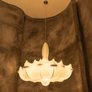 Epsilon Soft Touch White Transparent Pendant Light Chandelier 100 Cm