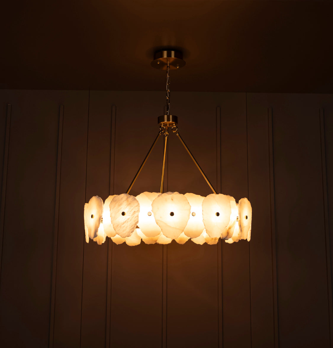 Antvers Antique White Marble Led Chandelier - Heka Lighting & Trading Limited