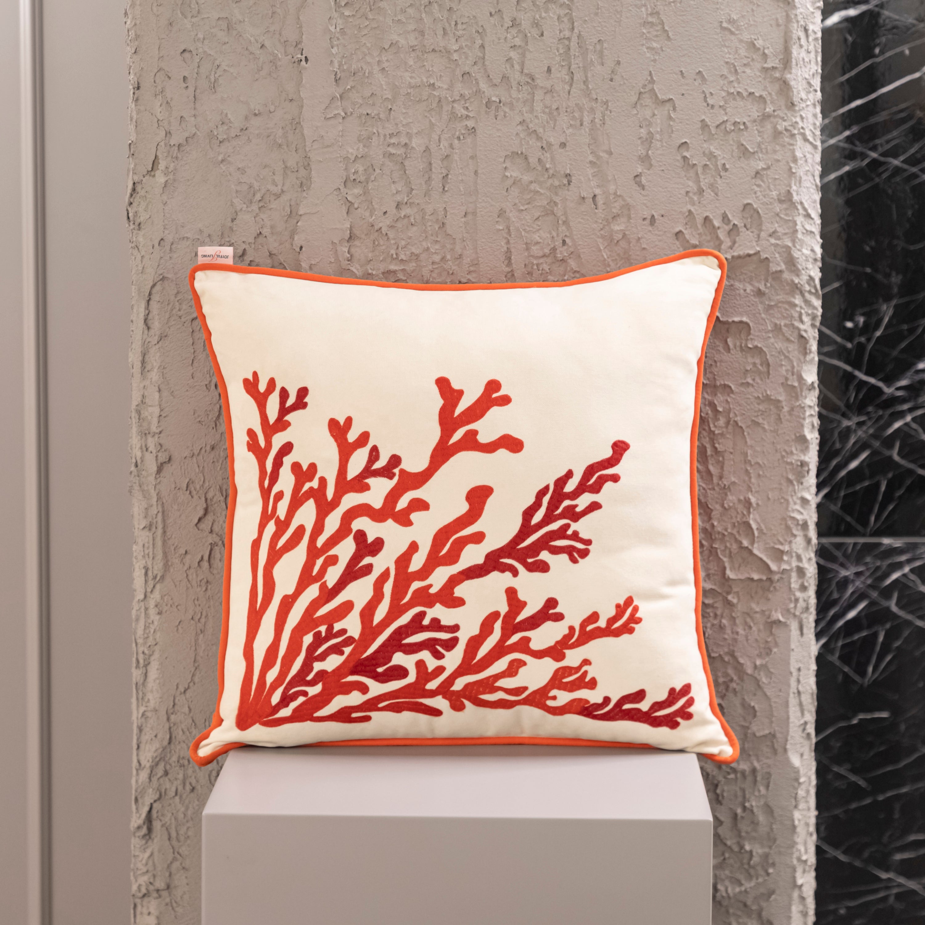Coral Single Branch Coral 55X55 Pillow