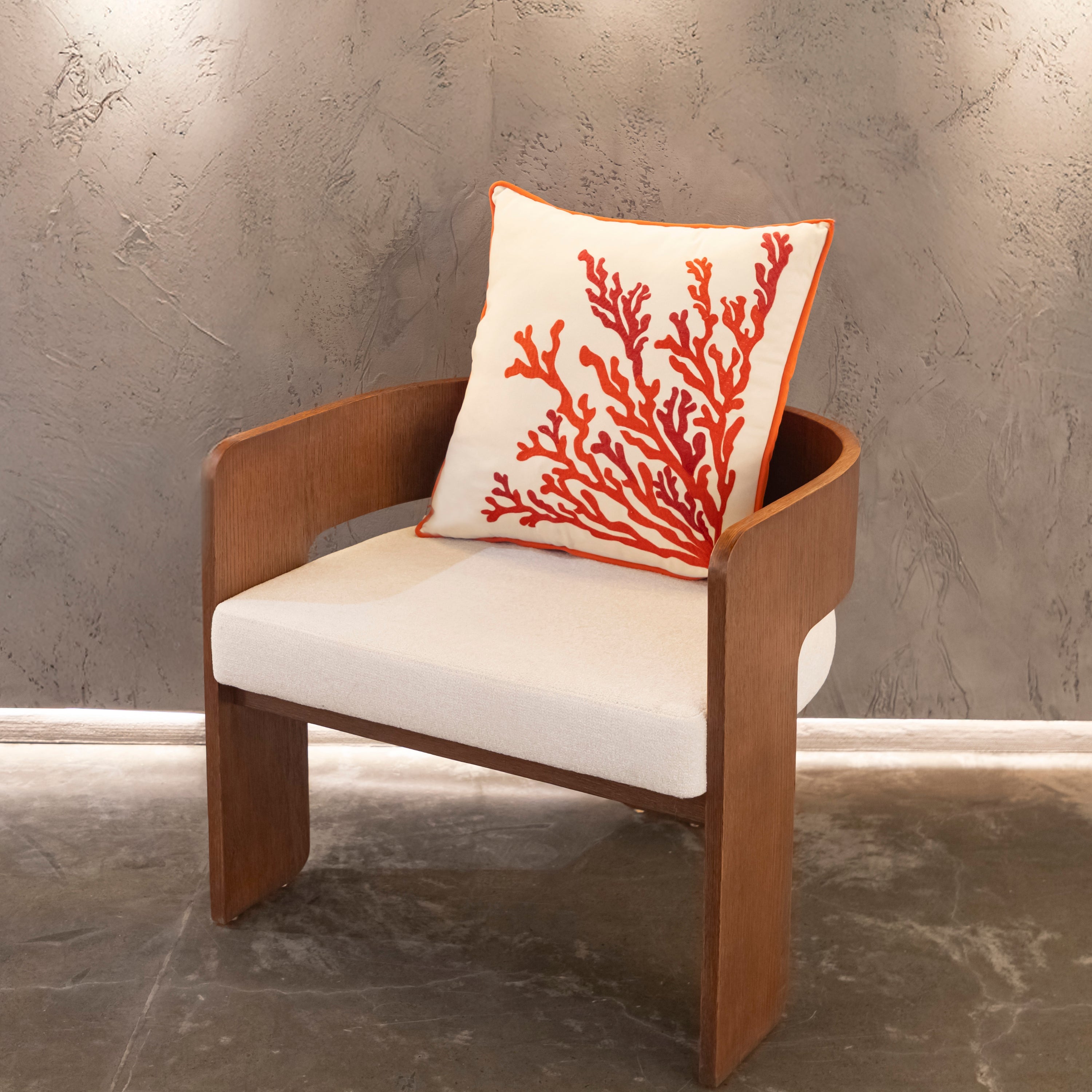Coral Single Branch Coral 55X55 Pillow