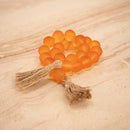Amber Glass Beaded Decorative Object 78Cm | Modern Decorative Lighting For Homes & Hotels