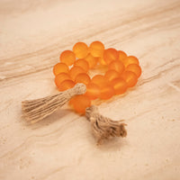 Amber Glass Beaded Decorative Object 78Cm | Modern Decorative Lighting For Homes & Hotels