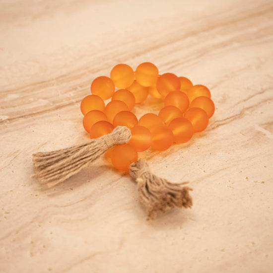 Amber Glass Beaded Decorative Object 78Cm | Modern Decorative Lighting For Homes & Hotels