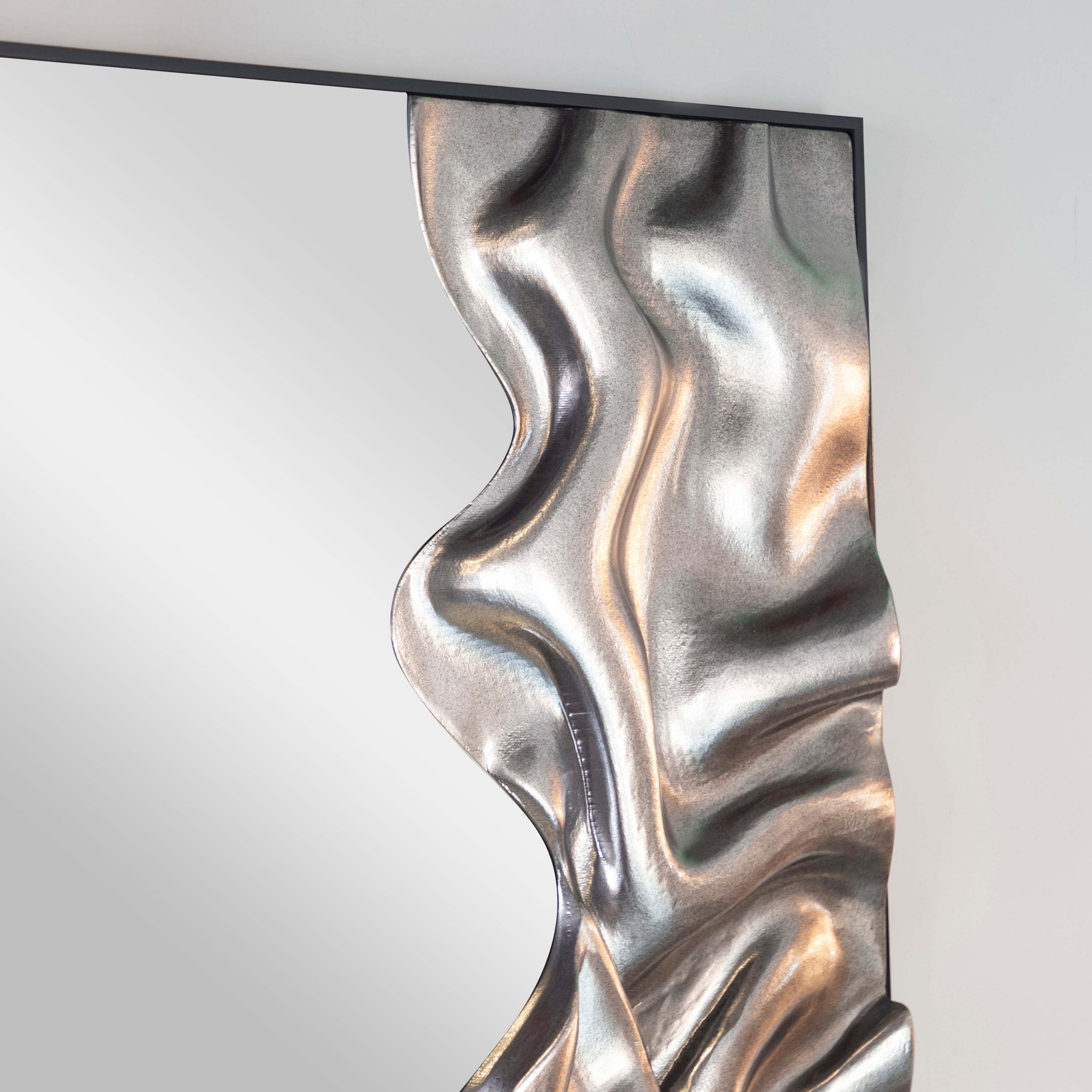 Silver Embossed Wall Art 90X120Cm