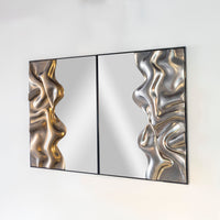 Gold Embossed Wall Art 90X120Cm
