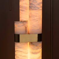 Capri Three Cylinder Marble Antique Led Floor Lamp - Heka Lighting & Trading Limited