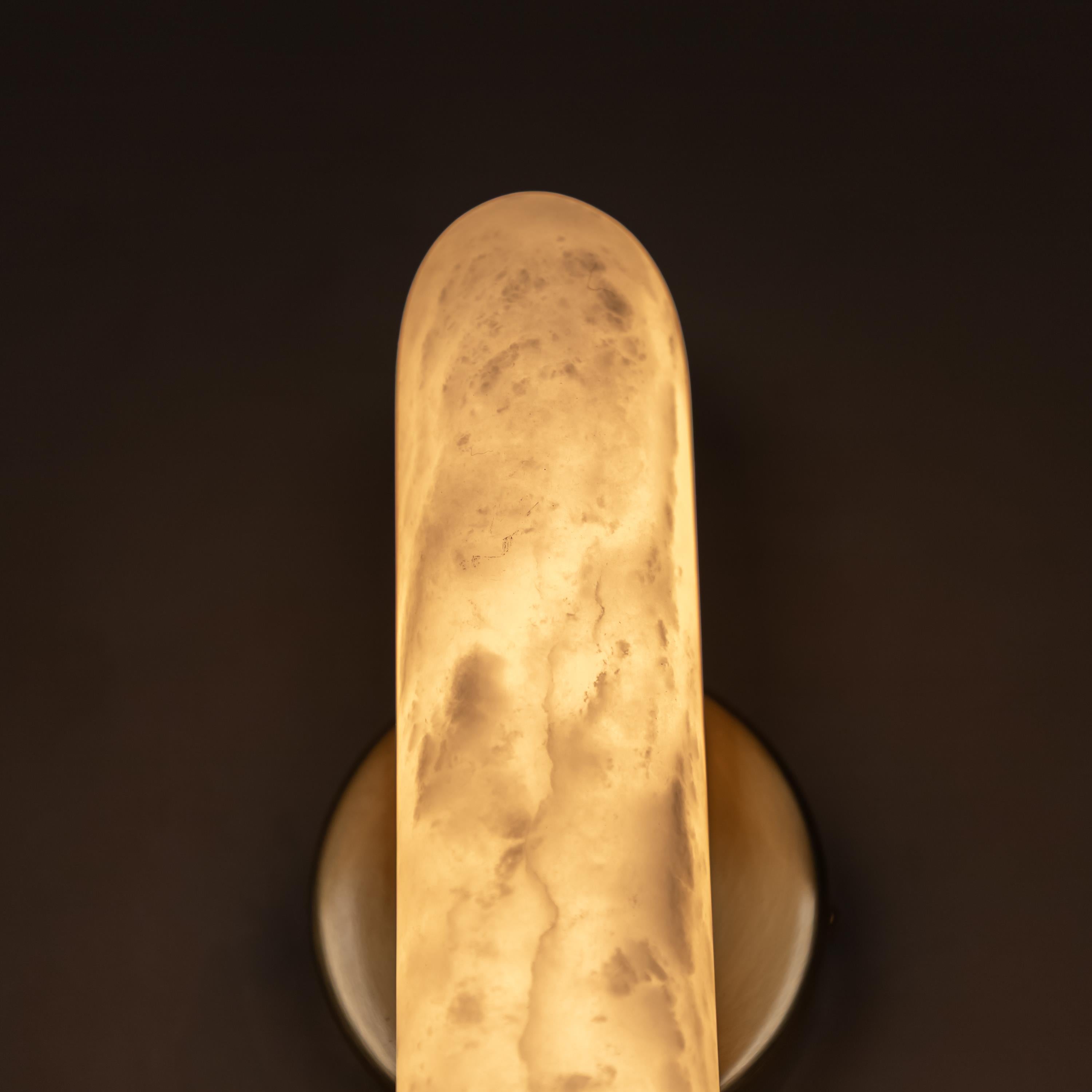 Iguazu Marble Wall Sconce 45 Cm - Heka Lighting & Trading Limited