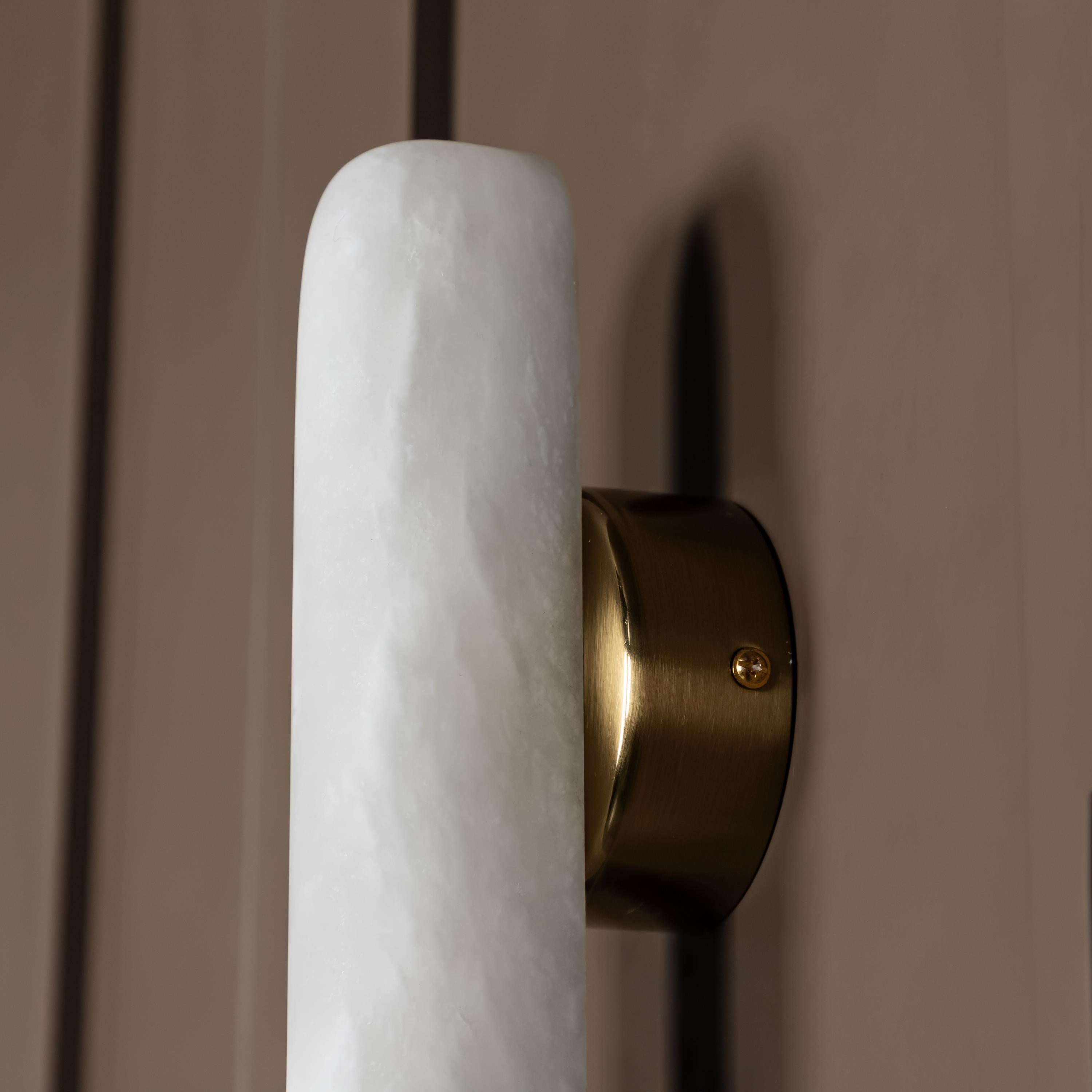 Iguazu Marble Wall Sconce 45 Cm - Heka Lighting & Trading Limited