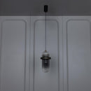 Kabil Single Smoked Glass Gray Pendant Light 28 Cm - Heka Lighting & Trading Limited