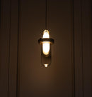 Kabil Single Smoked Glass Gray Pendant Light 37 Cm - Heka Lighting & Trading Limited