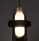 Kabil Single Smoked Glass Gray Pendant Light 37 Cm - Heka Lighting & Trading Limited