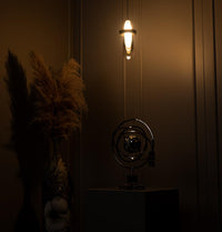 Kabil Single Smoked Glass Gray Pendant Light 37 Cm - Heka Lighting & Trading Limited