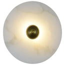 Kampala Brushed Brass Marble Led Wall Sconce 20 Cm - Heka Lighting & Trading Limited